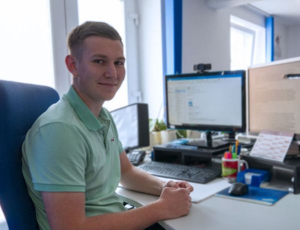 Triptychon Studenten bei der Arbeit